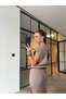 100% Cotton, Slit Back, Brown Muslin Dress - 7