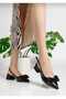 Pointed Toe Bow Detail Women's Heeled Shoes