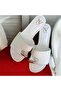 White Leather Buckle Flip Flops Women's Stylish and Comfortable Slippers - 3