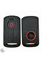 حافظة مفاتيح من السيليكون متوافقة مع Xmax 250 300 400 Tech Max 250 400 (أسود أحمر - قطعة واحدة) - 3