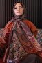 Ethnic Pattern Tan Soft Cotton Shawl - 2