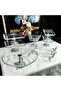 Huge 8 Piece Table Presentation Plate Set with Legs and Handles Gold& Silver - 4