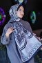 Geometric Pattern Black Soft Cotton Shawl