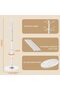 Metal Coat Rack Stand, Modern Freestanding Coat Rack with Natural Marble Base, White Coat Racks and - 3