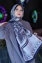 Geometric Pattern Black Soft Cotton Shawl - 3