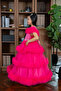 D' Daniela - Premium Collection-Eliana Pink Long Party Gown - 4