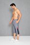 Men's Stripe Detailed Pocket Micro Sea Capri Gray 2668-g - 2