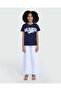 Girls’ Maritime Blue Printed Tee – Style - 2