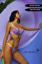 مجموعة حمالة صدر لامعة مدعمة بتصميم زهور B-Cap Underwire - 2
