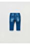 Baby Girl Glitter Print Denim Jeggings - 2
