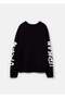 Oversized Pullover With Jacquard Lettering - 2