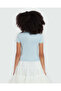 Cerulean Ribbed Tee - 3