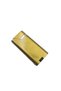 Gas lighter, refillable, windproof, gold, 7 cm,