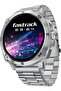 Radiant FX3 Smart Watch, 3.63 cm AMOLED Round Display, Bluetooth Calling, Metal Band (Silve