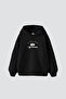 From Tokyo to Istanbul Printed Oversize Unisex Black Hoodie - 2