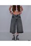 Y2K Trend Star Detail Jean Shorts Bermuda - 2
