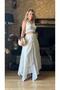 Women's Lined Brode Seersucker Fabric Skirt - 6