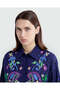 Checked Blouse In Violet And Brown - 4
