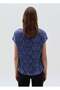 Satin Blouse With V Neck - 3