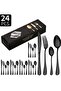 24-Piece Stainless Steel Cutlery Set Assorted