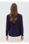 Viscose Blouse With V Neck - 4
