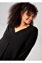 Women's Plus Size Black, Soft Jersey Fabric, Front Pleat Long Sleeve Maxi Dress 65N39013 - 8