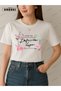 The Impossible Comes True Printed Cotton Fabric Girl White T-Shirt - 3