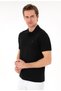 U.S. Polo Assn. Black Men's Slim Fit Pocketless Polo T-Shirt