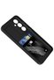 Galaxy S24 Fe Case Camera Protected Card Holder Compartment Omsy Vitra Cover - Brown - 4