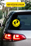 There's a Baby in the Car Car-Motorcycle Windshield Sticker Sticker - Unisex - 3