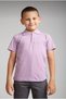 Unisex Short Sleeve Polo Collar School and Daily Use T-Shirt - 5