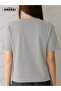 The Impossible Comes True Printed Cotton Fabric Girl Gray T-Shirt - 4