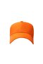 Plain Orange Gabardine Sports Hat Sports Cap - 5