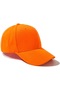 Plain Orange Gabardine Sports Hat Sports Cap - 6