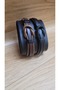 Men's Leather Bracelet Magnetic Buckle Braided Bracelet - 4