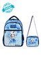 Ice Girl Themed Sweet Cute Princess Girl Elementary School Bag and Lunch Bag with Keychain Gift - 2