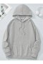 Oversize Sweatshirt with Flower Back Print - 2