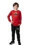 3-Piece Boy's Bottom-Up Set with Round Neck Print Details - 2