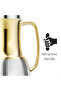 1 Liter Flask - Leakproof Button Locking Design Silver & Gold, Lightweight Durable Flask for Hot & Cold Drinks QGR10 - 3