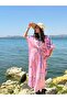 Long Poncho Ethnic Women's Dress with Patterned Wings