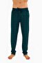 Men's Cotton Green Plaid -Black 2-Piece Single Bottom Pajamas - Seasonal Pajama Bottoms - 2