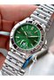 Silver Color Steel Case Cord Original Men's Wrist Watch + Bracelet