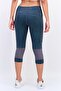 Women Tight Fit Running Capri Length Leggings, Grey - 3