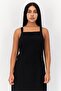 Women Plain Maxi Dress, Black - 4