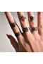 7 Pieces of Silver Color Joint Rings (Models May Vary) - 3