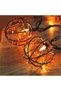 Solar-powered string light, warm light, 10 bulbs, G70-253 5.4 m - 2