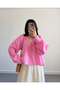 Women's Long Sleeve Pink Premium Muslin Fabric Shirt Blouse - 6