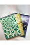 A4 Cardboard Cover 100 Sheets Unlined Notebook (3Pcs) - 4