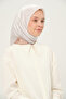 Amber Square Scarf 90X90 cm Non-Slip Fabric Off-White