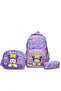 Children's 3-Piece School Set Primary School Bag & Thermal Lunch Box & Pen Holder 1370